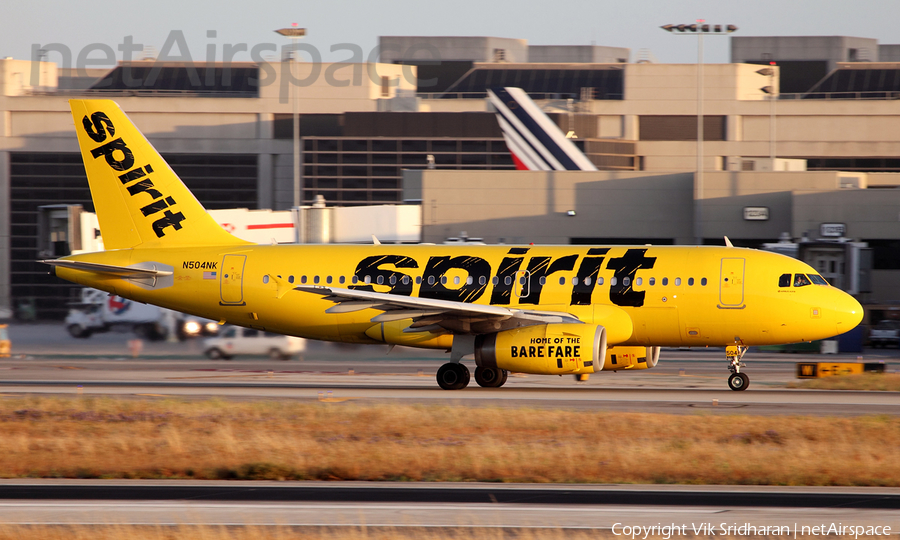 Spirit Airlines Airbus A319-132 (N504NK) | Photo 107410