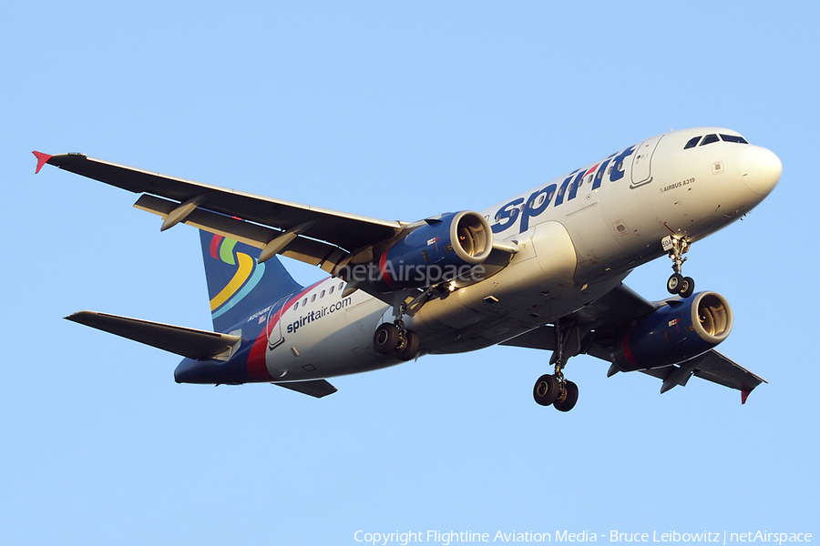 Spirit Airlines Airbus A319-132 (N504NK) | Photo 92817