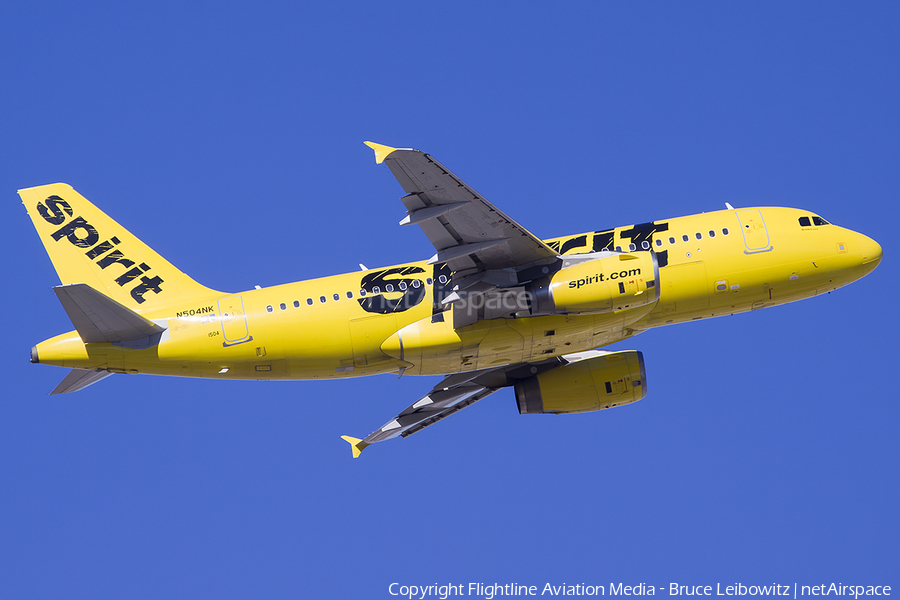 Spirit Airlines Airbus A319-132 (N504NK) | Photo 497006