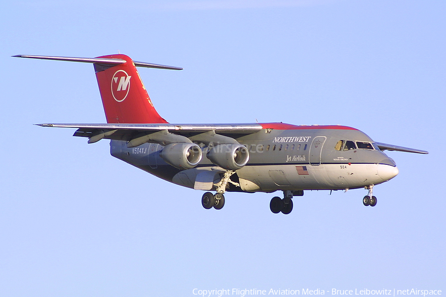 Northwest Airlink (Mesaba Airlines) BAe Systems BAe-146-RJ85 (N504XJ) | Photo 170463