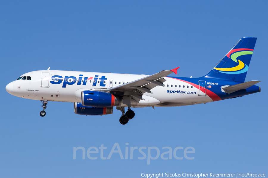 Spirit Airlines Airbus A319-132 (N505NK) | Photo 127337