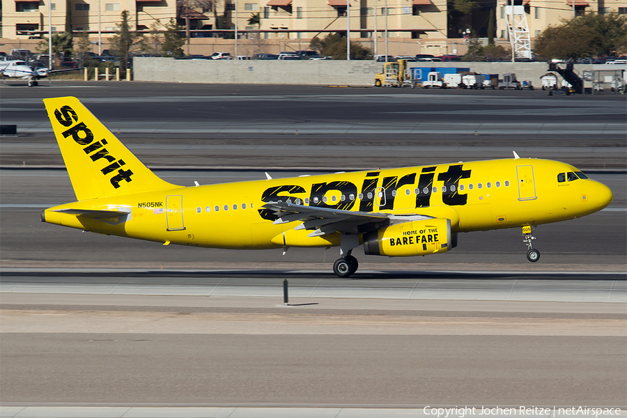 Spirit Airlines Airbus A319-132 (N505NK) | Photo 96469