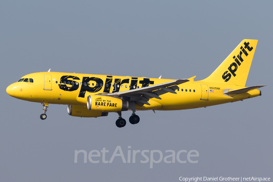 Spirit Airlines Airbus A319-132 (N505NK) | Photo 238856