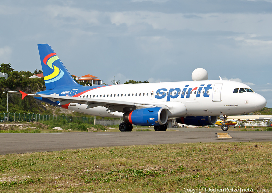 Spirit Airlines Airbus A319-132 (N505NK) | Photo 225484