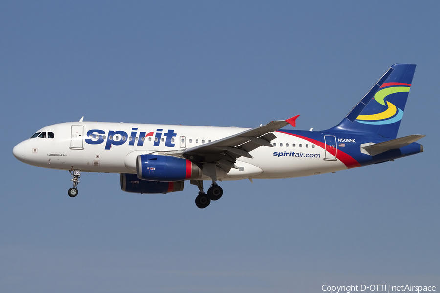 Spirit Airlines Airbus A319-132 (N506NK) | Photo 425456