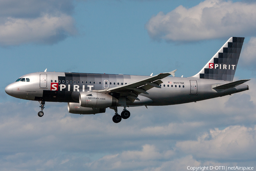 Spirit Airlines Airbus A319-132 (N507NK) | Photo 259861