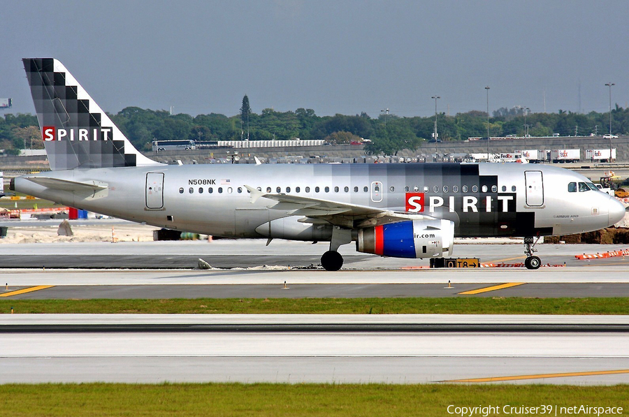 Spirit Airlines Airbus A319-132 (N508NK) | Photo 101085