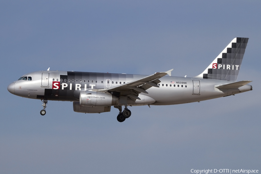 Spirit Airlines Airbus A319-132 (N508NK) | Photo 425490