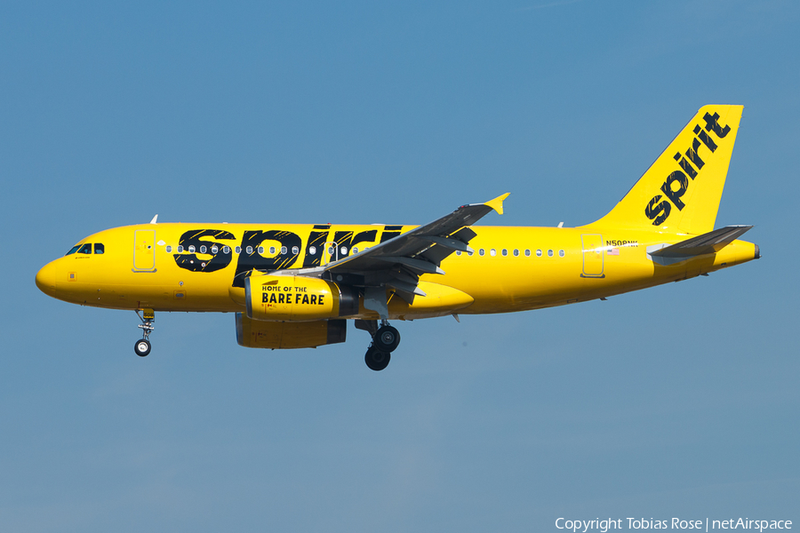 Spirit Airlines Airbus A319-132 (N508NK) | Photo 299020