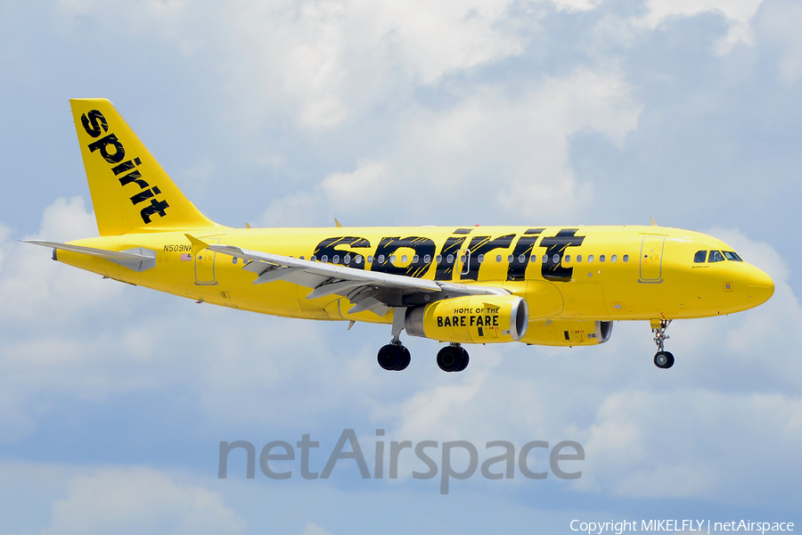 Spirit Airlines Airbus A319-132 (N509NK) | Photo 331903