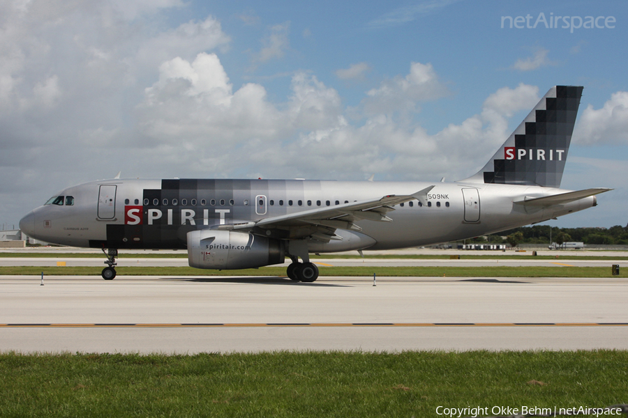 Spirit Airlines Airbus A319-132 (N509NK) | Photo 53958