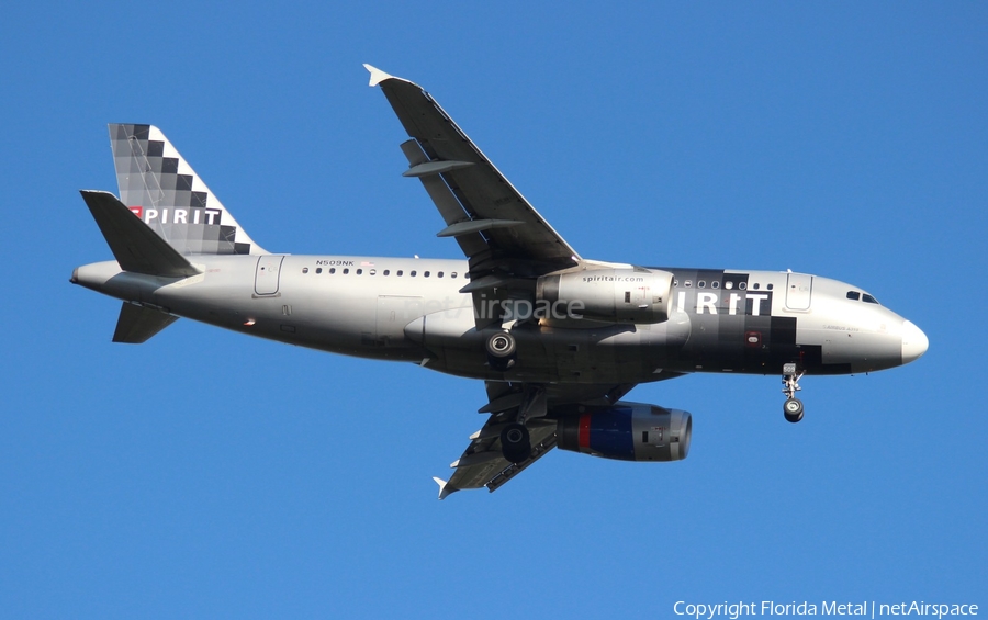 Spirit Airlines Airbus A319-132 (N509NK) | Photo 587741