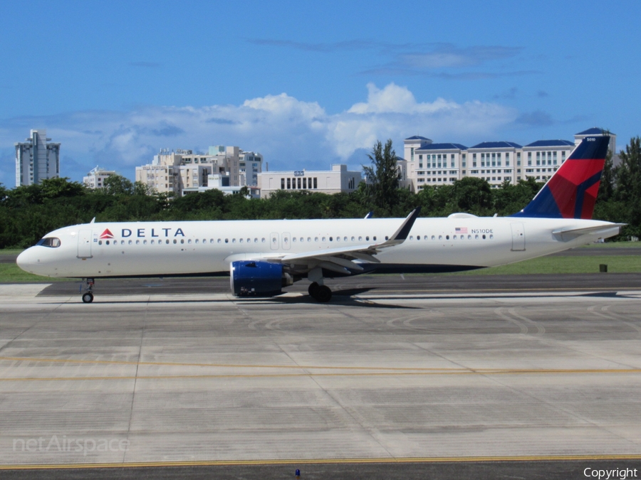 Delta Air Lines Airbus A321-271NX (N510DE) | Photo 591047