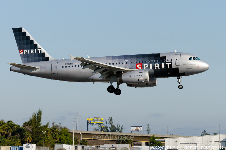 Spirit Airlines Airbus A319-132 (N510NK) | Photo 66160