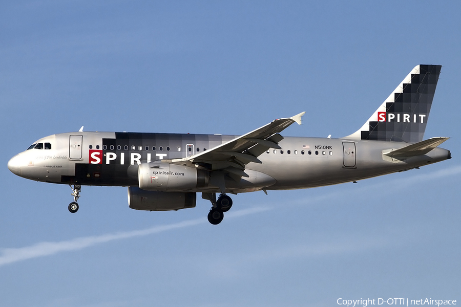 Spirit Airlines Airbus A319-132 (N510NK) | Photo 457913