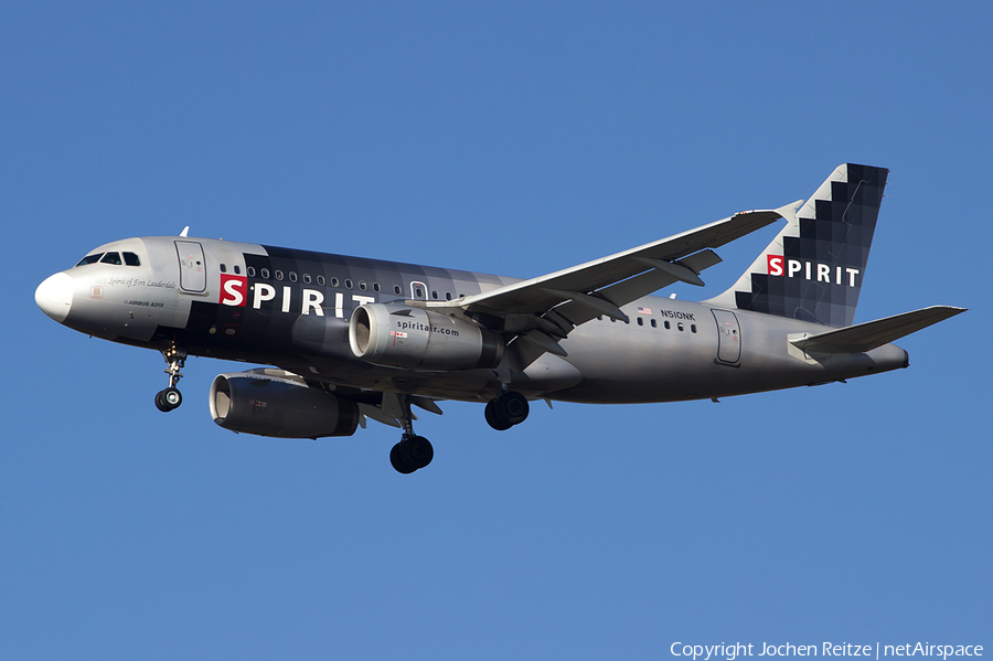 Spirit Airlines Airbus A319-132 (N510NK) | Photo 43458