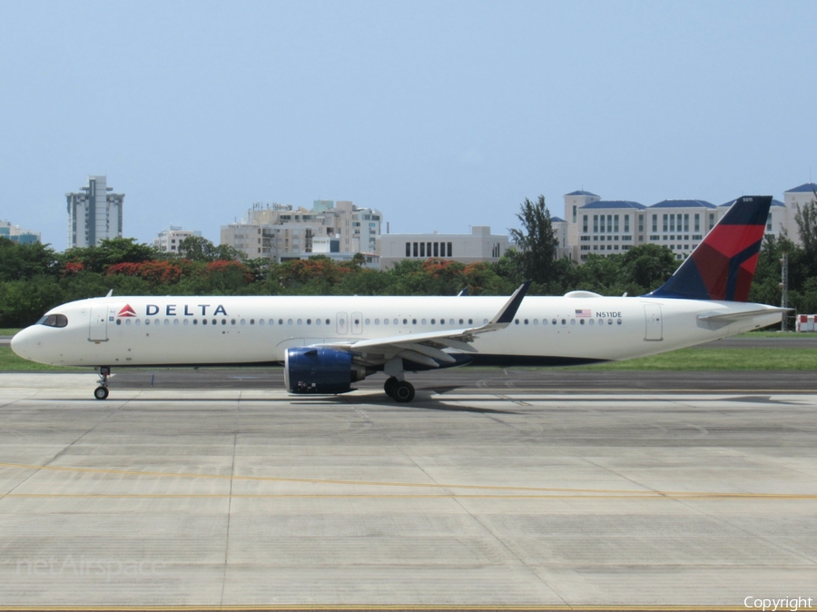 Delta Air Lines Airbus A321-271NX (N511DE) | Photo 579551