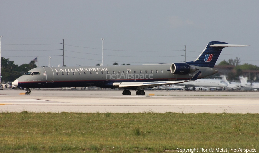 United Express (Mesa Airlines) Bombardier CRJ-701ER (N511MJ) | Photo 300624