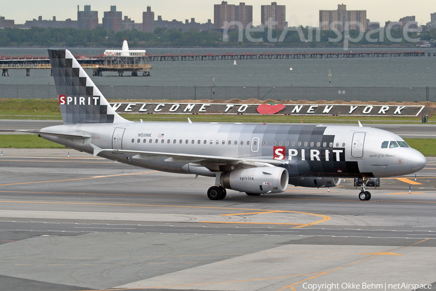 Spirit Airlines Airbus A319-132 (N511NK) | Photo 500840