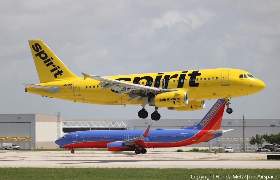 Spirit Airlines Airbus A319-132 (N512NK) | Photo 351087