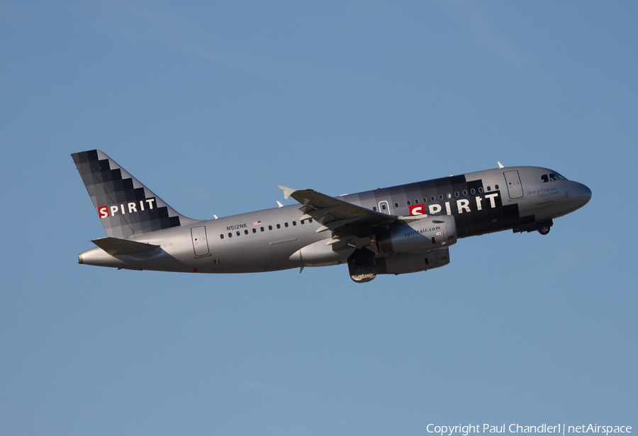 Spirit Airlines Airbus A319-132 (N512NK) | Photo 490503