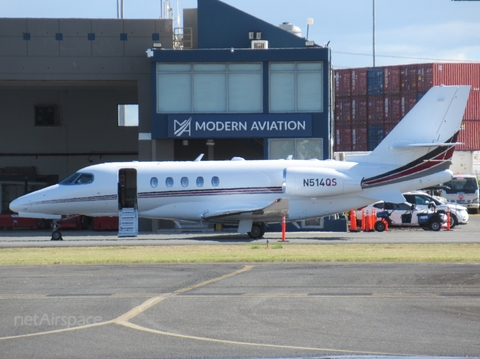 NetJets Cessna 680A Citation Latitude (N514QS) at  San Juan - Fernando Luis Ribas Dominicci (Isla Grande), Puerto Rico