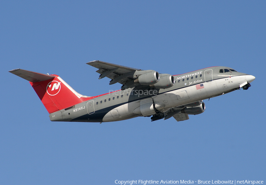 Northwest Airlink (Mesaba Airlines) BAe Systems BAe-146-RJ85 (N514XJ) | Photo 170464