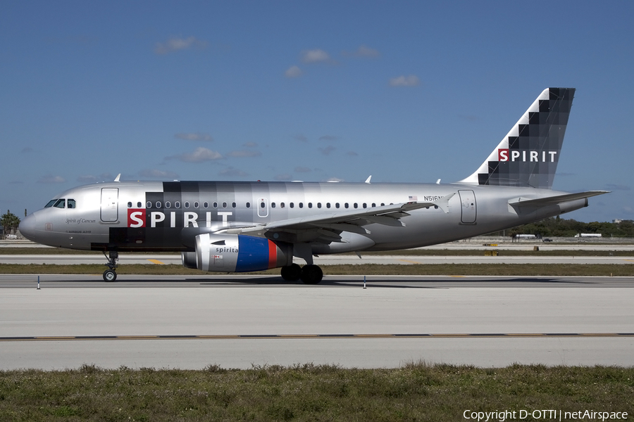 Spirit Airlines Airbus A319-132 (N516NK) | Photo 431223