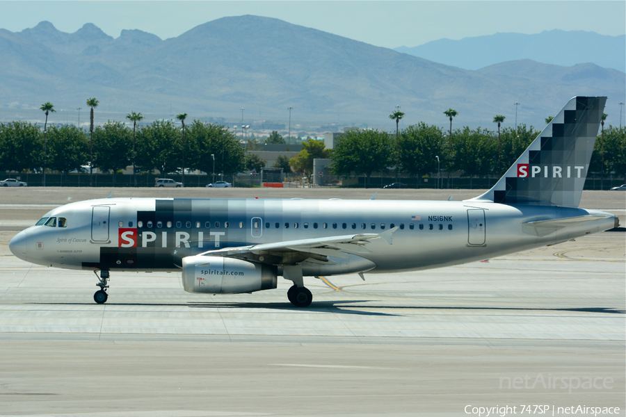 Spirit Airlines Airbus A319-132 (N516NK) | Photo 38460