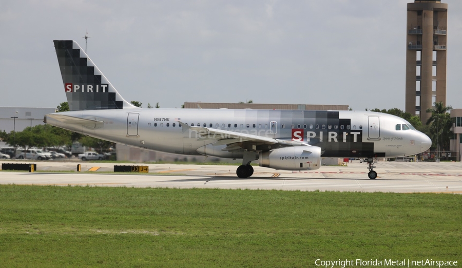 Spirit Airlines Airbus A319-132 (N517NK) | Photo 588136