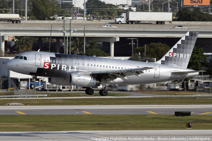 Spirit Airlines Airbus A319-132 (N517NK) | Photo 92912