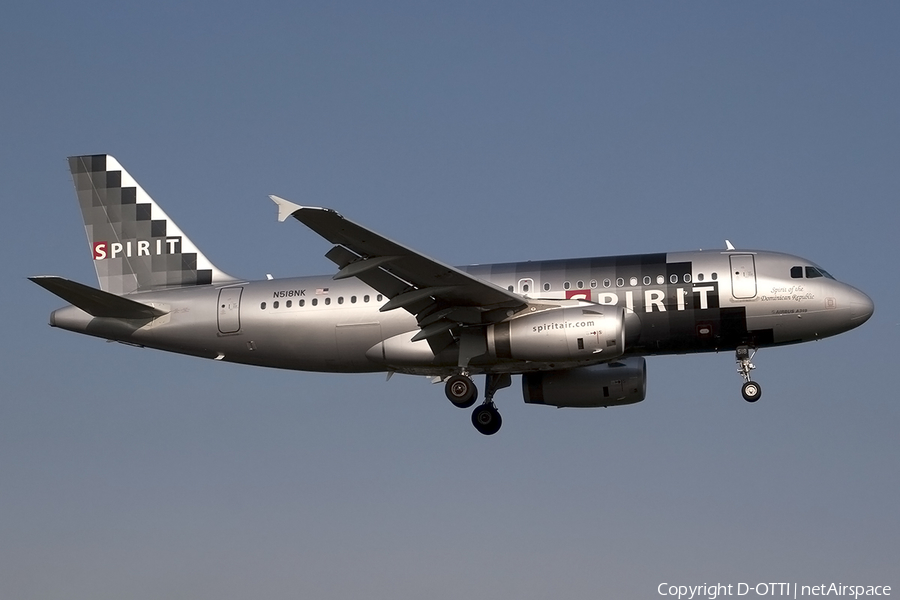 Spirit Airlines Airbus A319-132 (N518NK) | Photo 175464