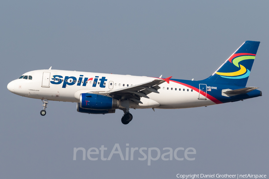 Spirit Airlines Airbus A319-132 (N519NK) | Photo 238836