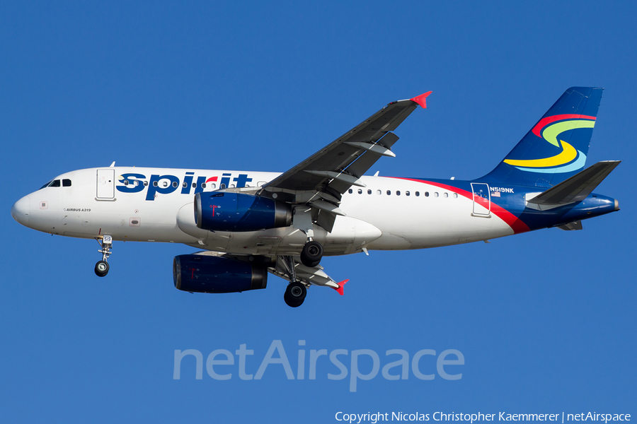 Spirit Airlines Airbus A319-132 (N519NK) | Photo 158750