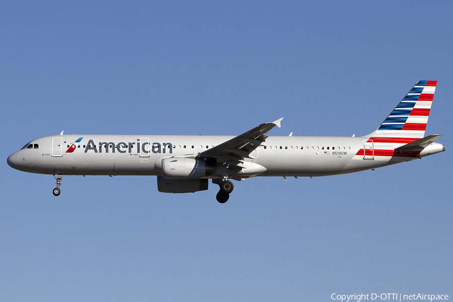 American Airlines Airbus A321-231 (N519UW) | Photo 457344