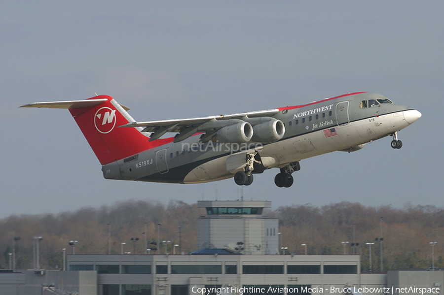 Northwest Airlink (Mesaba Airlines) BAe Systems BAe-146-RJ85 (N519XJ) | Photo 170466
