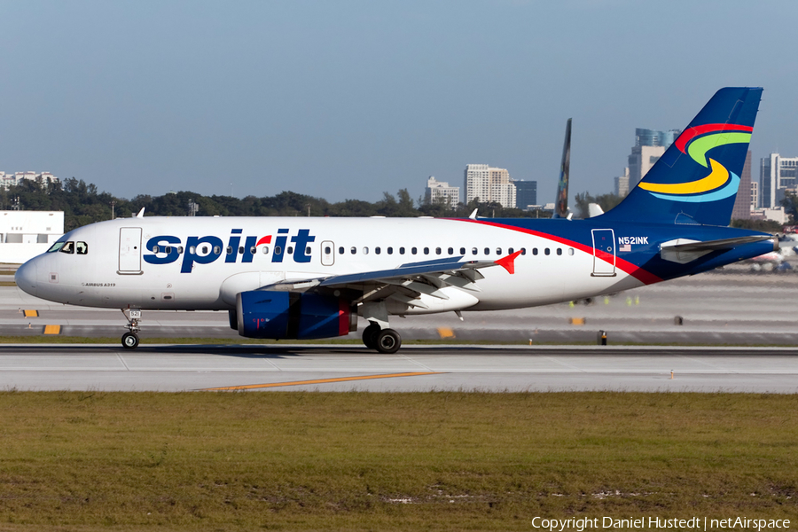 Spirit Airlines Airbus A319-132 (N521NK) | Photo 517395