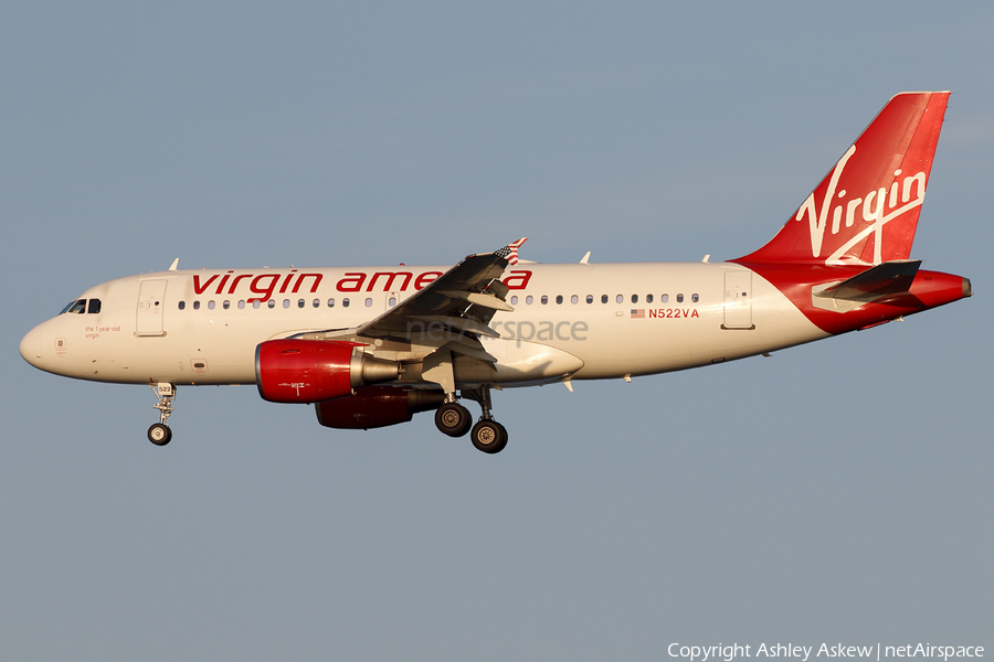 Virgin America Airbus A319-112 (N522VA) | Photo 197485