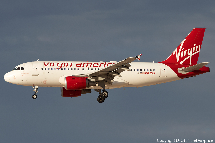 Virgin America Airbus A319-112 (N522VA) | Photo 137840