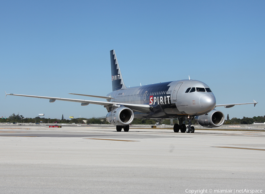 Spirit Airlines Airbus A319-132 (N523NK) | Photo 37422