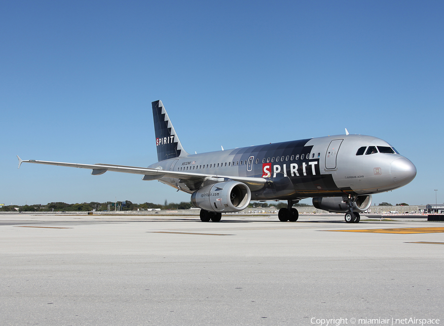 Spirit Airlines Airbus A319-132 (N523NK) | Photo 37423