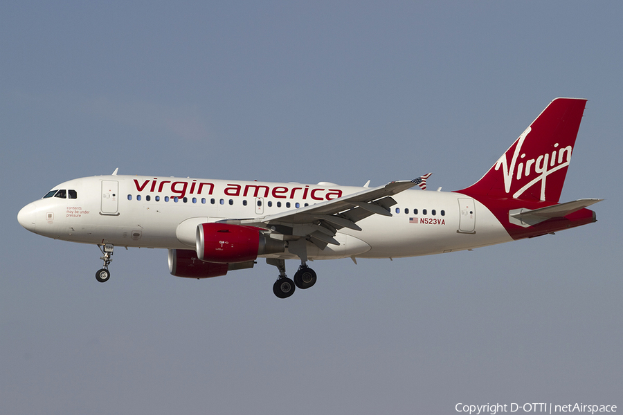 Virgin America Airbus A319-112 (N523VA) | Photo 341134