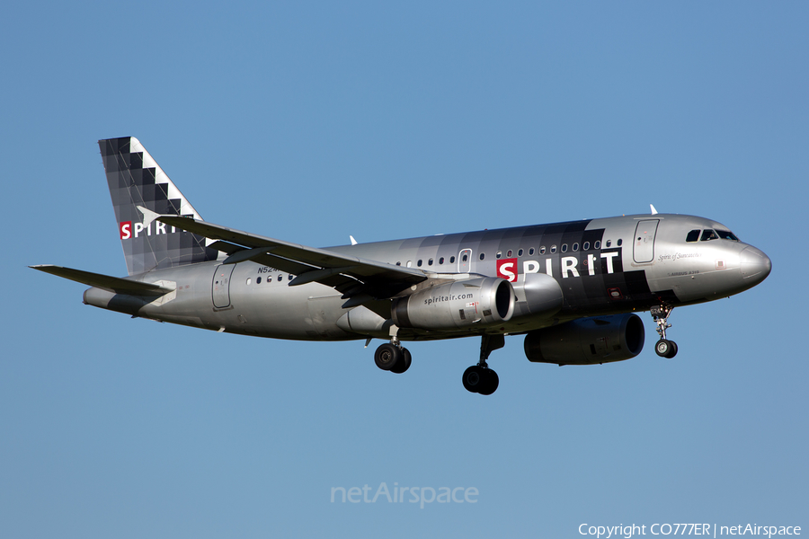 Spirit Airlines Airbus A319-132 (N524NK) | Photo 123898