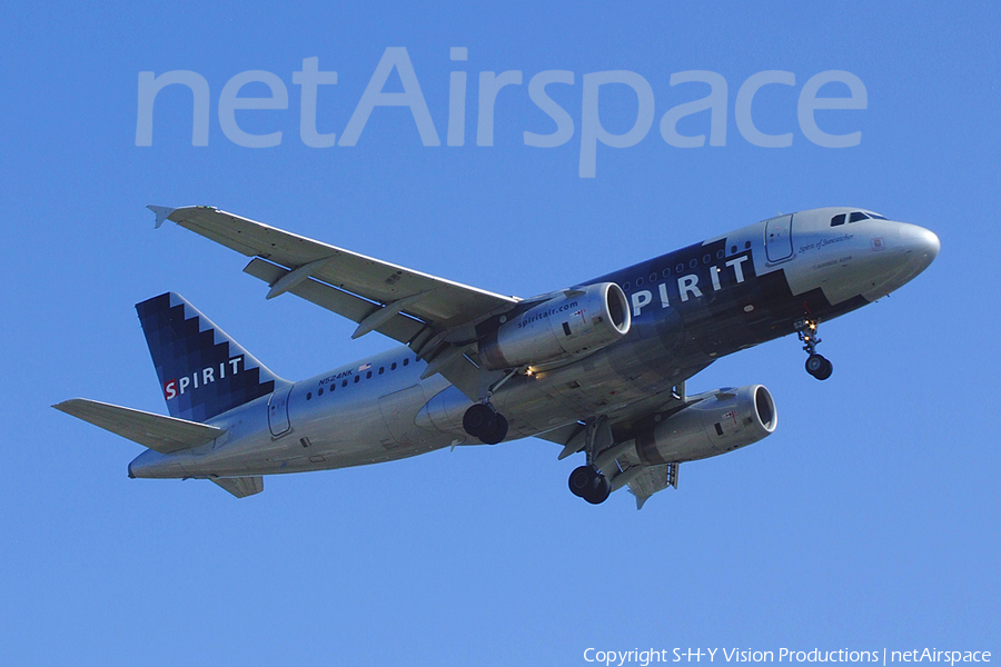 Spirit Airlines Airbus A319-132 (N524NK) | Photo 10786