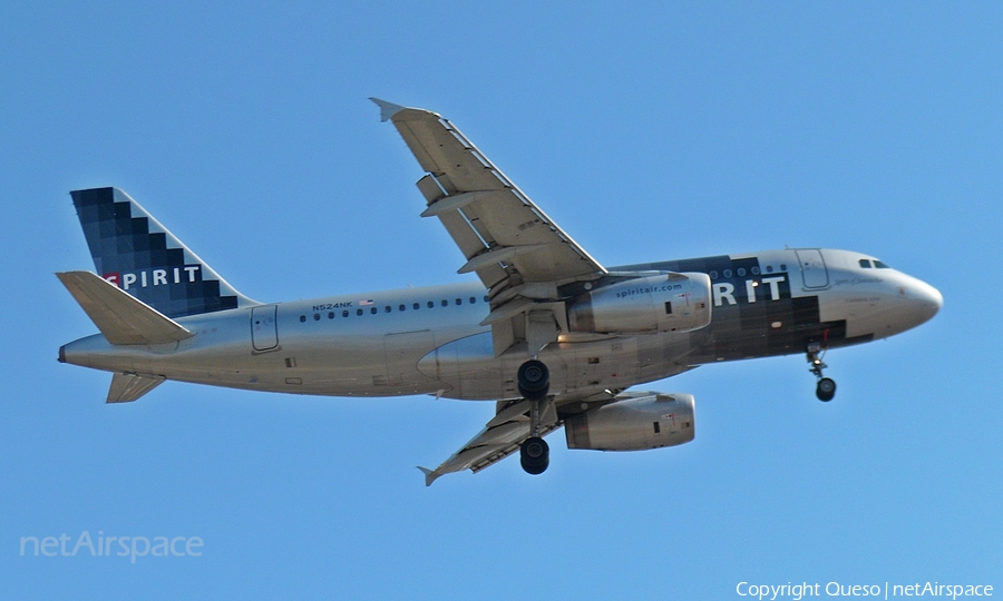 Spirit Airlines Airbus A319-132 (N524NK) | Photo 50448