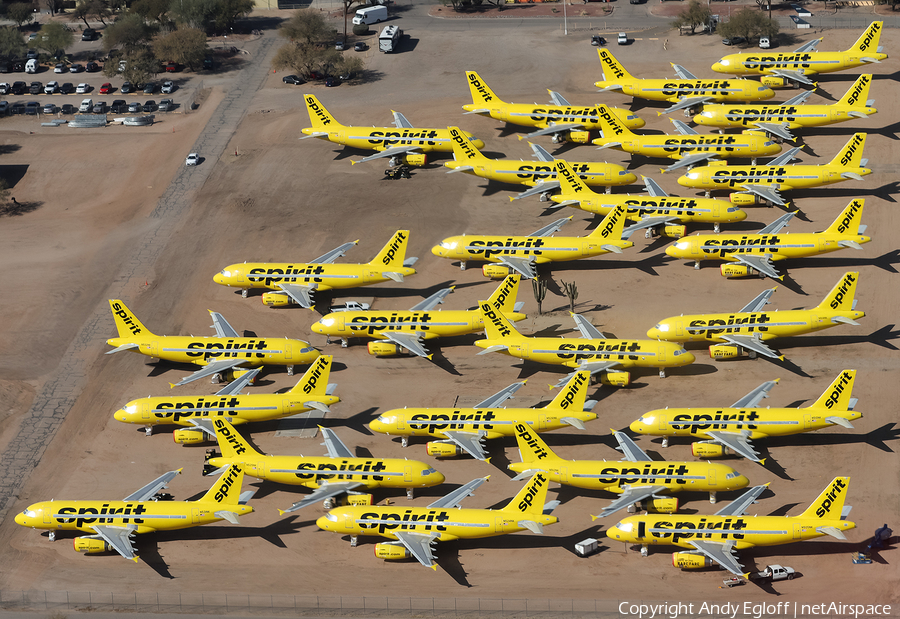 Spirit Airlines Airbus A319-132 (N524NK) | Photo 422418