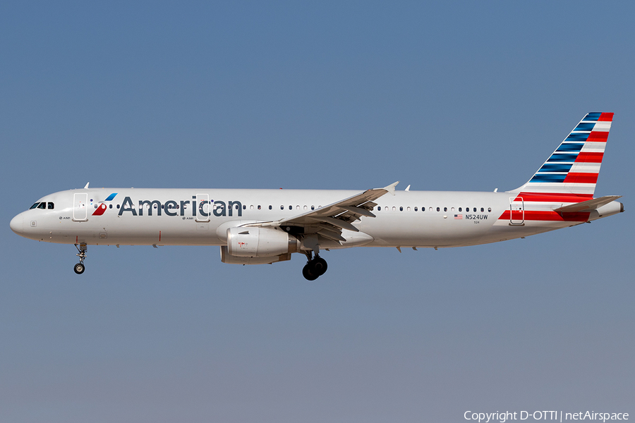 American Airlines Airbus A321-231 (N524UW) | Photo 201415