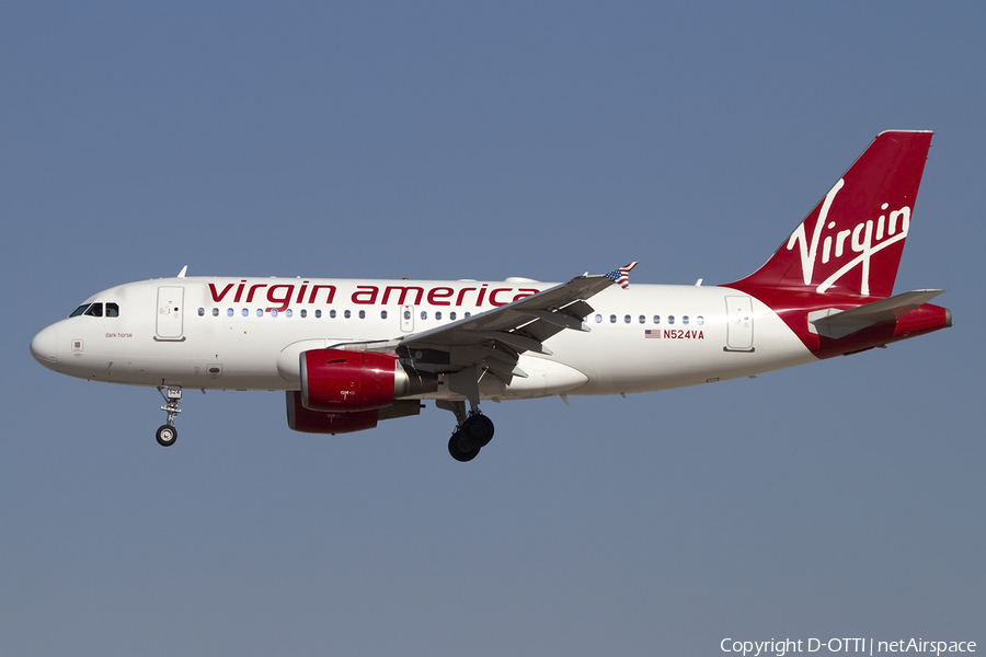 Virgin America Airbus A319-112 (N524VA) | Photo 424653