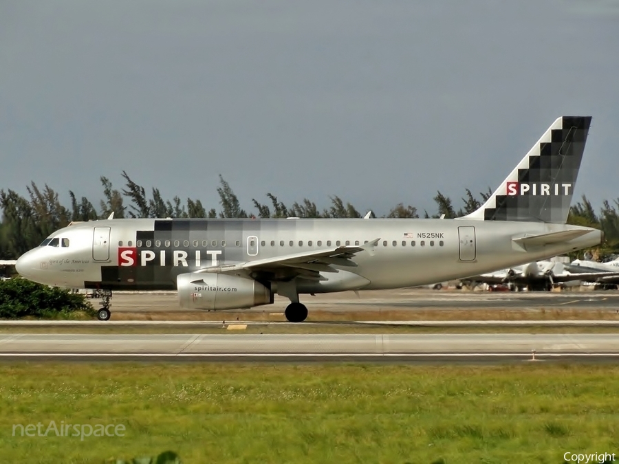 Spirit Airlines Airbus A319-132 (N525NK) | Photo 84094