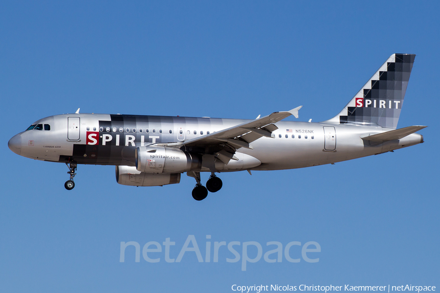 Spirit Airlines Airbus A319-132 (N526NK) | Photo 127247